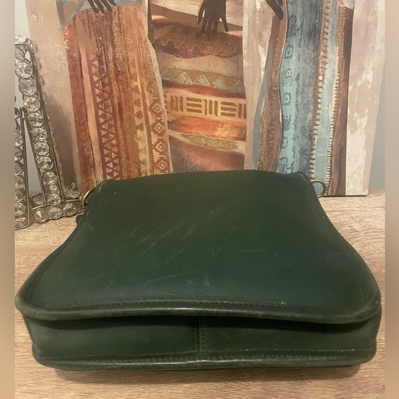 Vintage Coach Bottle Green station Bag #5130(rare green) - Picture 4 of 9